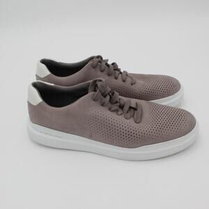 Cole Haan Grand Sneakers Mens 9.5 Gray Leather Perforated Comfort Shoe Casual